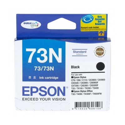 Epson C13T105190 (73N) Black Original Ink Cartridge - Stylus C110 (Ex)