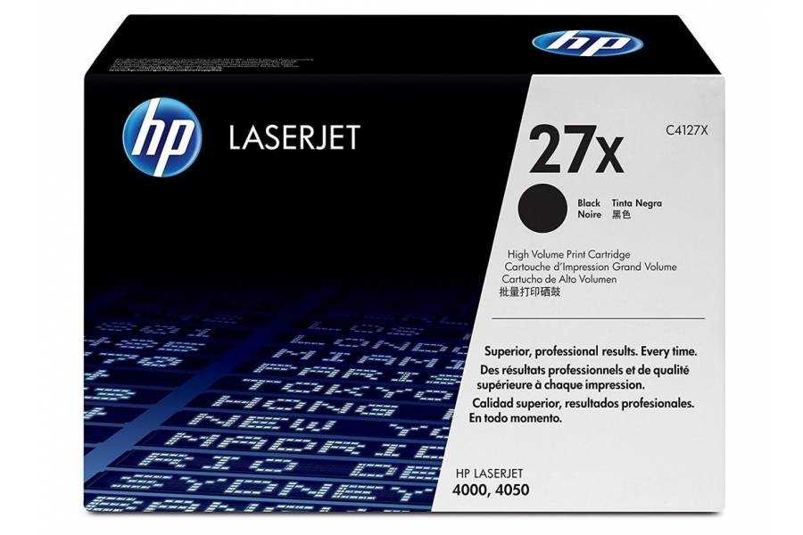 HP C4127X (27X) Black Original Toner - LaserJet 4000 (B)