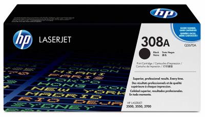 HP Q2670A (308A) Black Original Toner Cartridge - LaserJet 3700 (B)