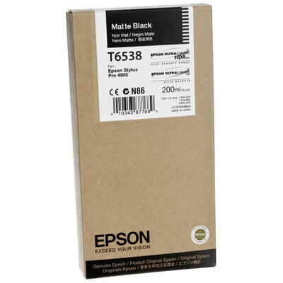 Epson C13T653800 (T6538) Matte Black Original Cartridge - Stylus Pro 4900 (Ex)