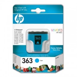 HP C8771E (363) Cyan Original Cartridge - Photosmart 3110 / C5180 (Ex)