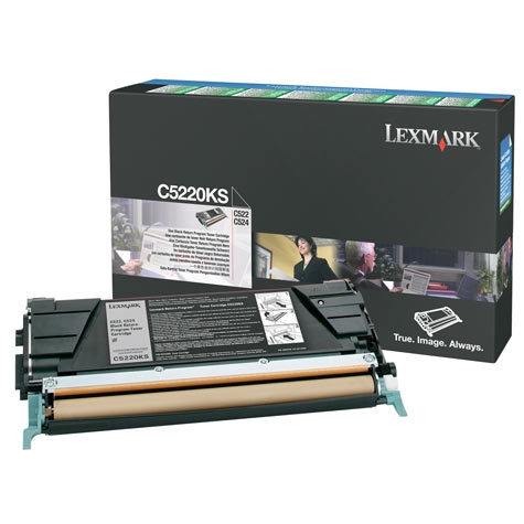 Lexmark C5220KS Black Color Original Laser Toner Cartridge - C522 / C524
