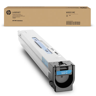 HP W9051MC Cyan Original Toner Cartridge - Laserjet Managed E87640dn / E87650dn
