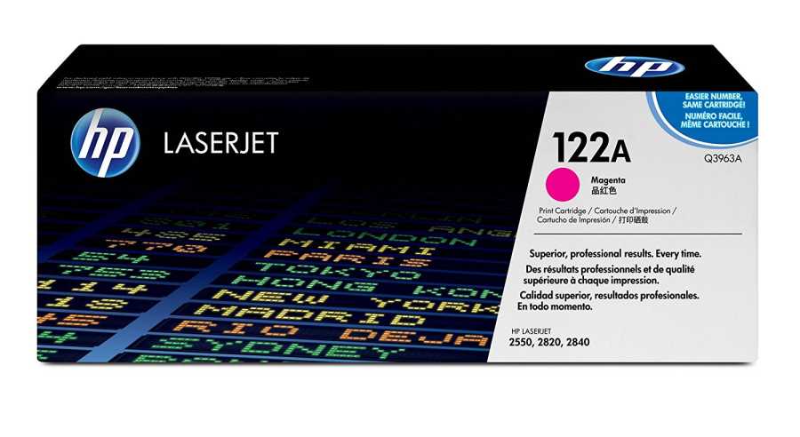 HP Q3963A (122A) Magenta Original Toner Cartridge - LaserJet 2550 (B)