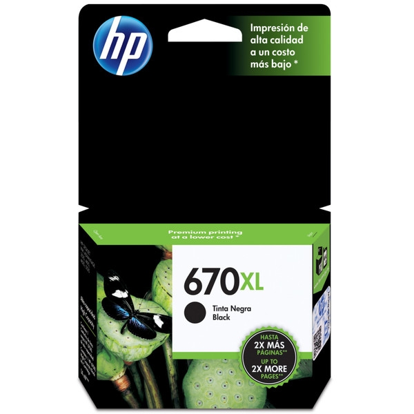 HP CZ117AB (670XL) Black Original Cartridge High Yield - DeskJet 3525 (Ex)