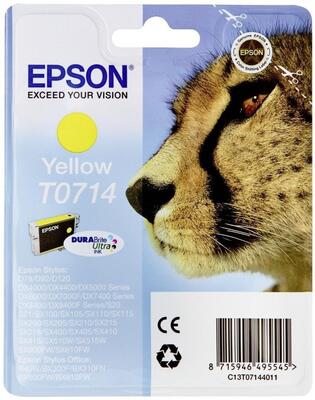 Epson C13T07144020 (T0714) Yellow Original Ink - Stylus SX215 (Ex)