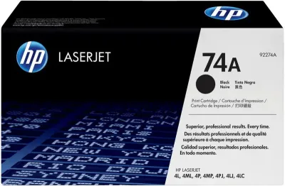 HP 92274A (74A) Black Original Toner - Laserjet 4L (B)