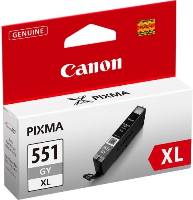 Canon CLI-551XL GY (6447B001)  High Yield Grey Original Cartridge - MG5450 / MG6350
