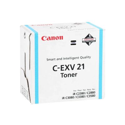 Canon C-EXV21C  (0453B002)  Cyan Original Toner Cartridge - IRC-2380 / IRC-2880