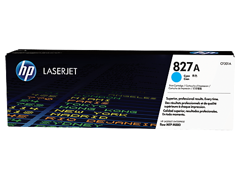HP CF301A (827A) Cyan Original Toner - LaserJet M880z