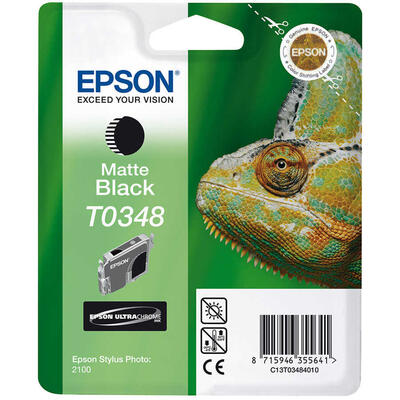 Epson C13T034840 (T0348) Matte Black Original Cartridge - Stylus Photo 2100 (Ex)