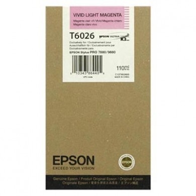 Epson C13T602600 (T6026) Light Magenta Original Ink - Stylus Pro 7800 (Ex)