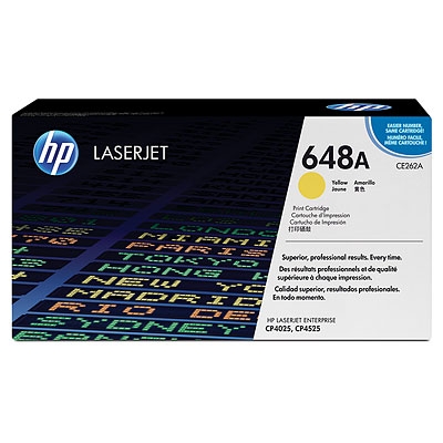HP CE262A (648A) Yellow Original Toner Cartridge - CP4525dn / CP4525n (B)