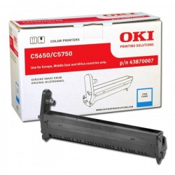 OKI 43870007 Blue Original Drum Unit - C5650 / C5750