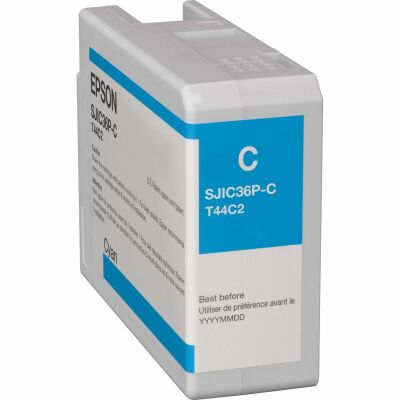 Epson SJIC36P-C (C13T44C240) Cyan Original Cartridge - C6000 / C6500